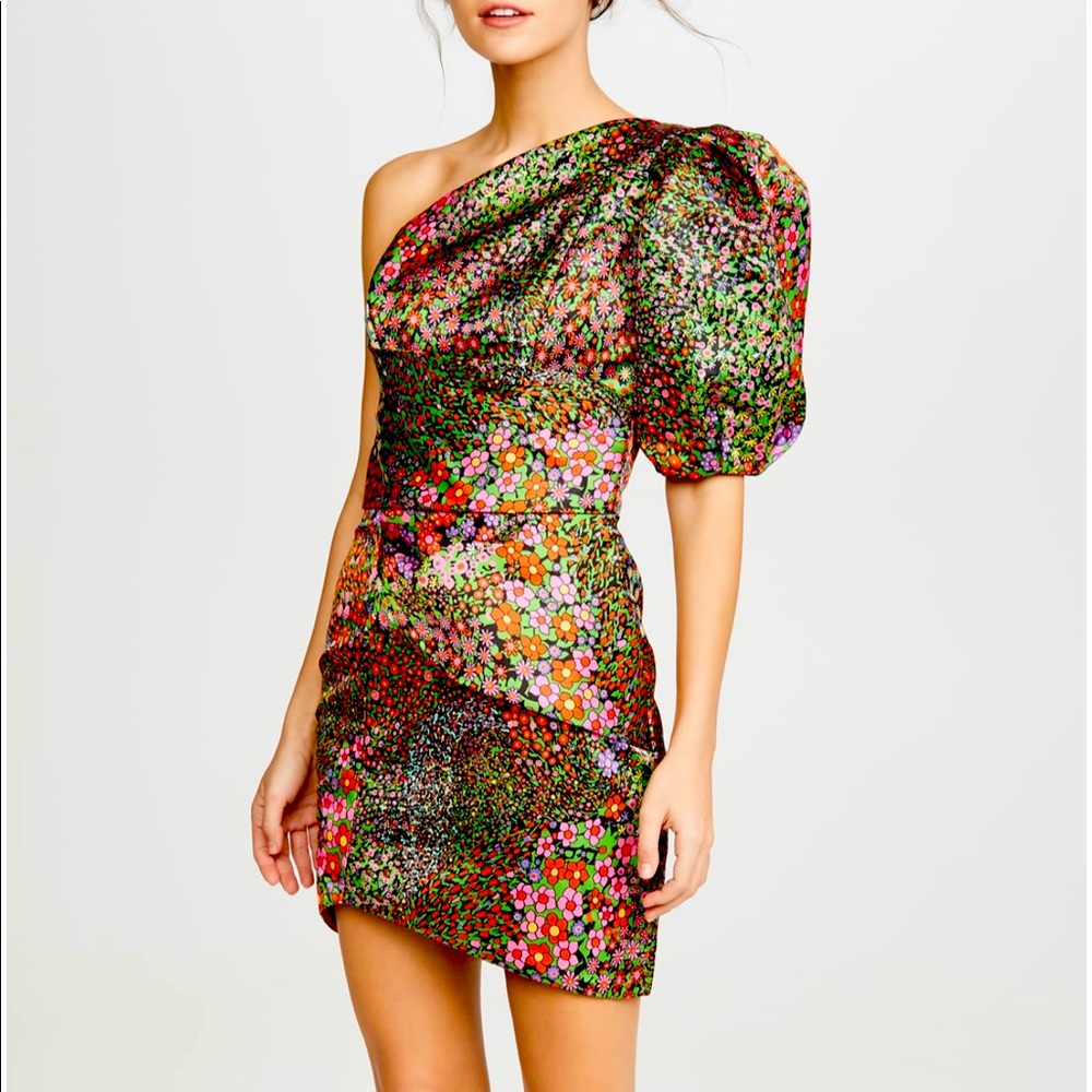 Iorane one shoulder floral dress